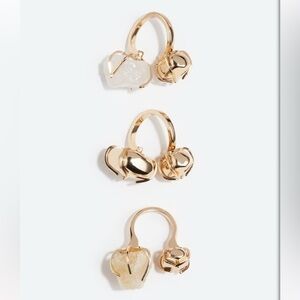 3 Gold-Tone Women's rings